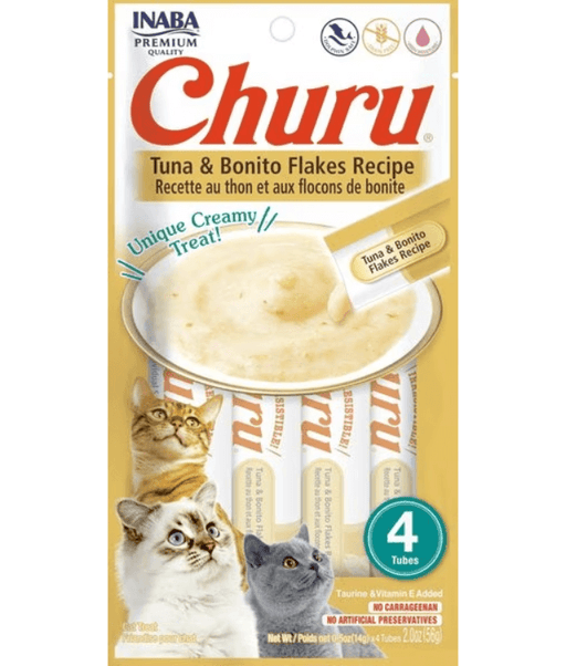 Inaba Churu Tuna with Bonito Flakes Recipe 4 Tubes Inaba