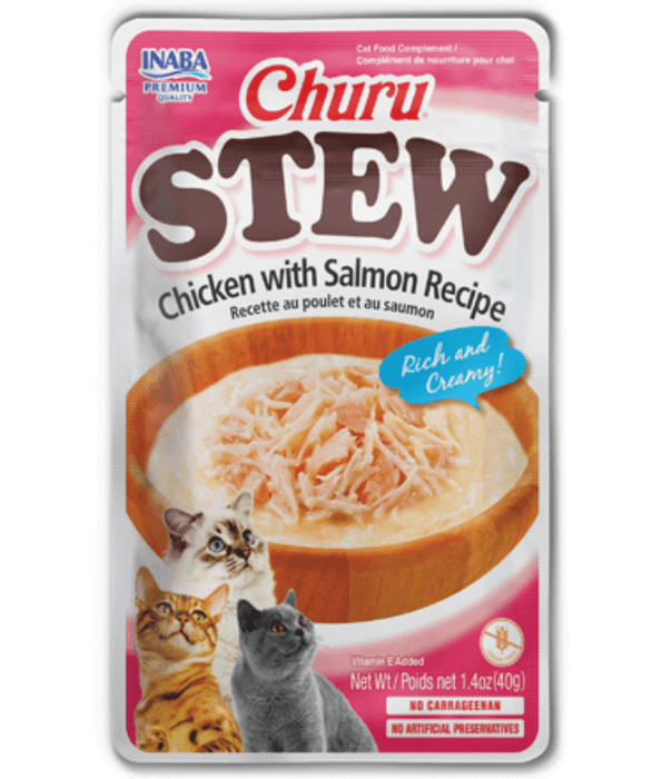 Inaba - Churu Stew Chicken With Salmon Recipe Grain-Free 40g