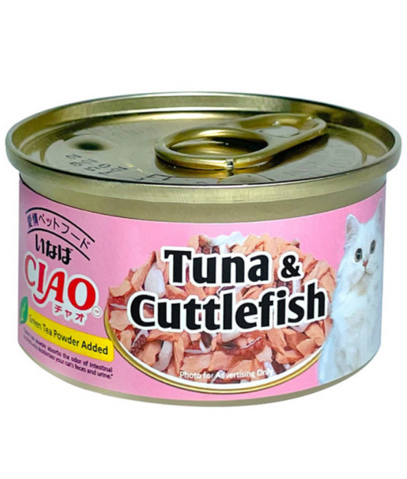 CIAO Tuna and Cuttlefish in Jelly 75g CIAO