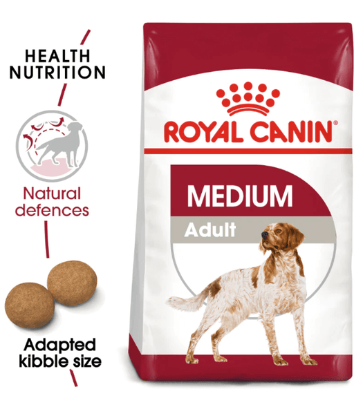 Royal Canin - Medium Adult Dry Dog Food 15kg-4kg