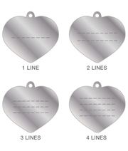 ID Tag – Basic Aluminum Heart
