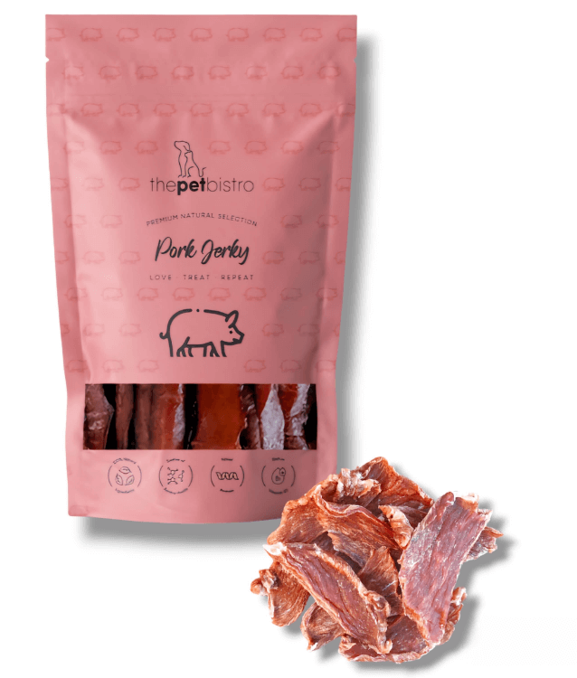 The Pet Bistro – Pork Jerky 100g