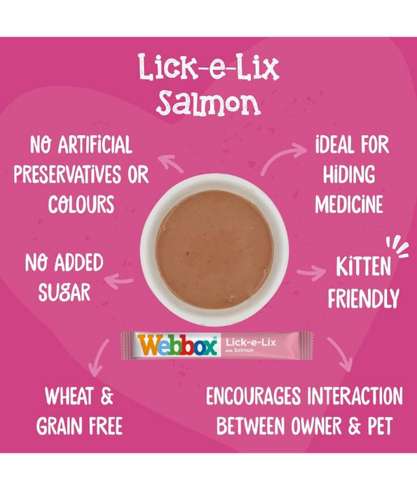 Webbox - Lick-e-Lix Creamy Salmon Cat Treats (5 Sachets)