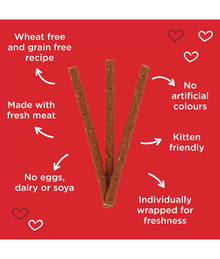 Webbox Webbox - Tasty Sticks Beef & Rabbit Cat Treats 6 sticks