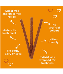 Webbox Webbox - Tasty Sticks Turkey & Lamb Cat Treats 6 Sticks