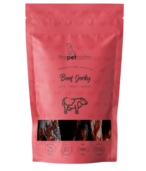 The Pet Bistro Beef Jerky – Dehydrated Beef Treat – 100g