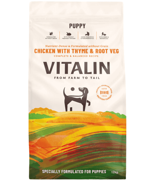 Vitalin - Puppy Chicken With Thyme & Root Veg 2kg-12kg Vitalin