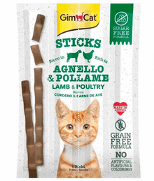 Gimcat GimCat Sticks Lamb and Chicken Grain Free 4 Sticks