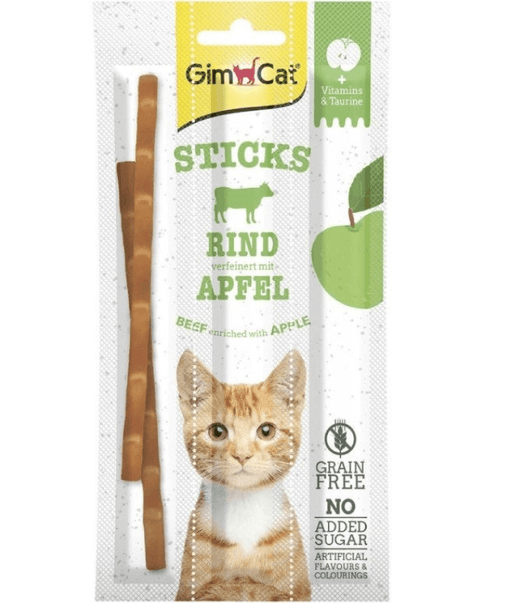 GimCat Sticks Duo Sticks Beef & Apple 3 pcs Gimcat