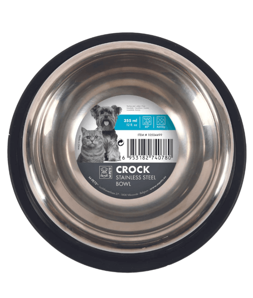 M-Pets Crock Stainless Steel Bowl M-Pets