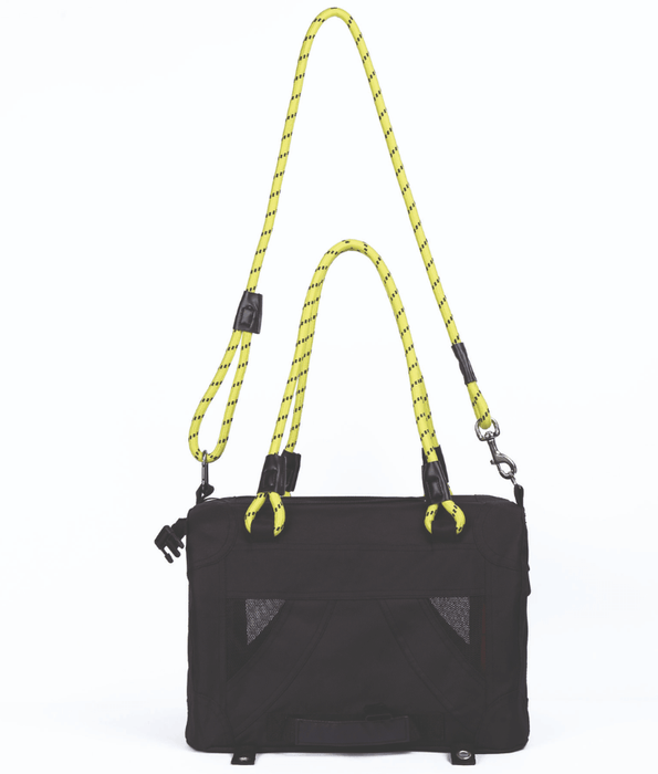 M-Pets M-Pets - Remix Travel Carrier 2 In 1 With Leash/shoulder Belt - Black & Yellow L41 x W28 x H28 cm