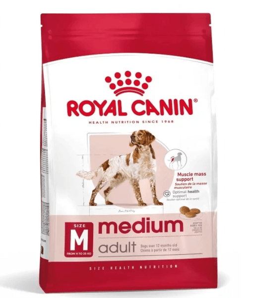 Royal Canin - Medium Adult Dry Dog Food 15kg-4kg