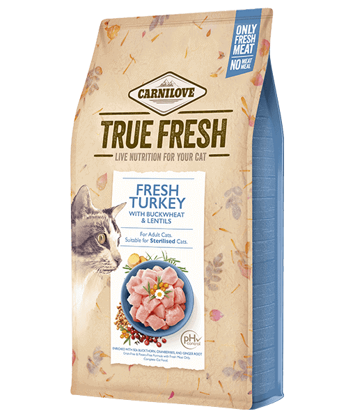 Carnilove True Fresh Carnilove True Fresh Cat Turkey With Buckwheat & Lentils 1.8 kg