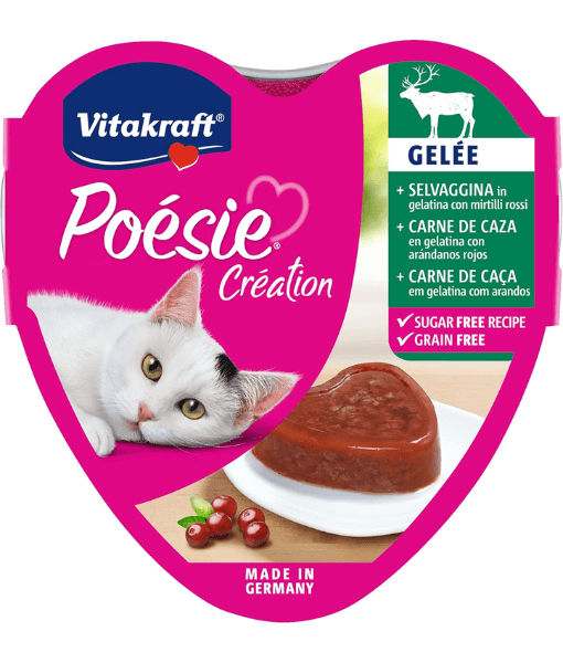 Vitakraft - Poesie Creation, Adult Wet Cat Food With Deer In Jelly - 85g