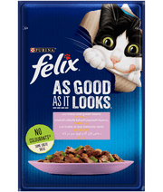 Purina - Felix As Good As It Looks with Trout and Green Bean in Jelly 85g