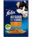 Felix Purina - Felix As Good As It Looks Chicken In Jelly Wet Cat Food 85g