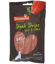Pets Unlimited - Rosewood Steak Fillet with Duck and Cod Treats for Dogs- Grain Free 100g
