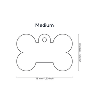 ID Tag - Basic Aluminum Bone