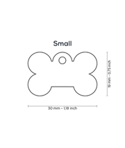 ID Tag - Basic Aluminum Bone