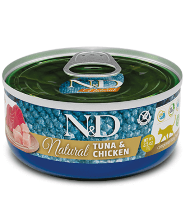 Farmina Farmina N&D Natural Tuna & Chicken Grain Free Wet Cat Food 70g