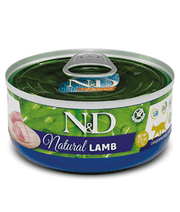 Farmina - N&D Natural, Lamb Grain Free Wet Adult Cat Food Pate in Broth 70g