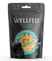 Wellfed – Monoprotein Fish & Catnip Mini Fillets – Grain & Sugar Free - 50g