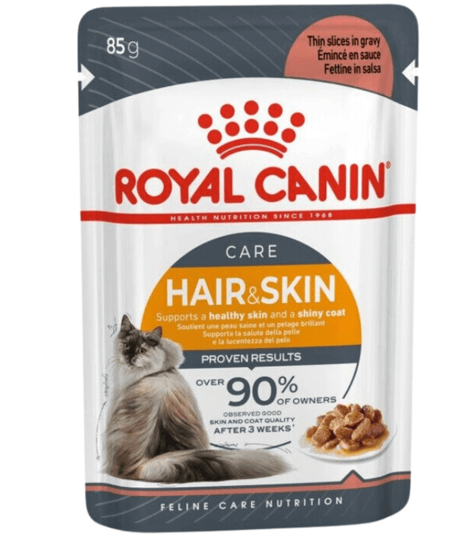 Royal Canin - Hair & Skin Pouch Cat Food In Gravy 85g