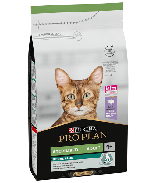 Purina Pro Plan Sterilised Adult Renal Plus Dry Cat Food with Turkey 1.5 Kg