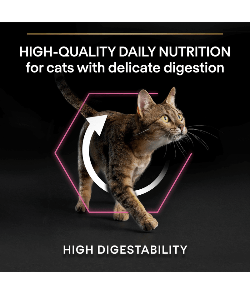 Purina Pro Plan Adult Delicate Digestion, Dry Cat Food with Turkey 1.5kg