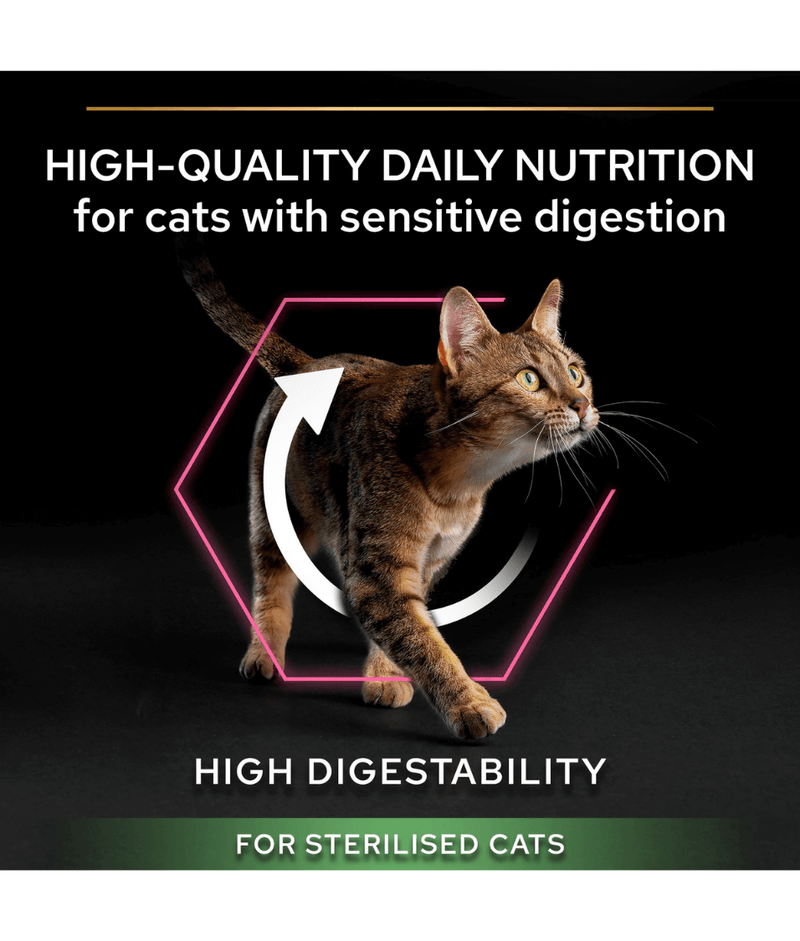 Purina Pro Plan Sterilised Adult Delicate Digestion Dry Cat Food with Chicken 1.5kg