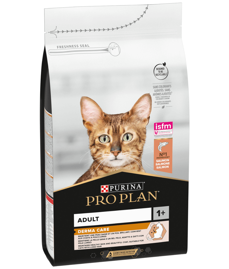 Purina Pro Plan Adult Derma Care, Dry Cat Food with Salmon 1.5kg