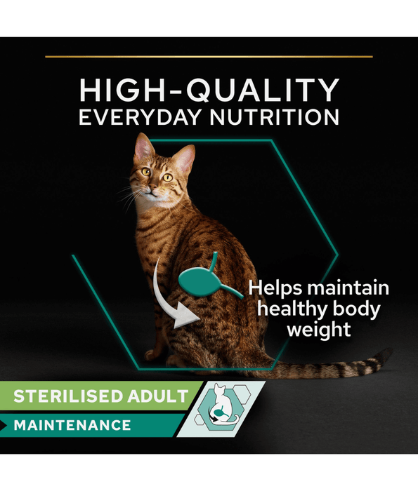 Pro Plan Purina Pro Plan Sterilised Adult Wet Cat Food, Chicken in Gravy, 85g