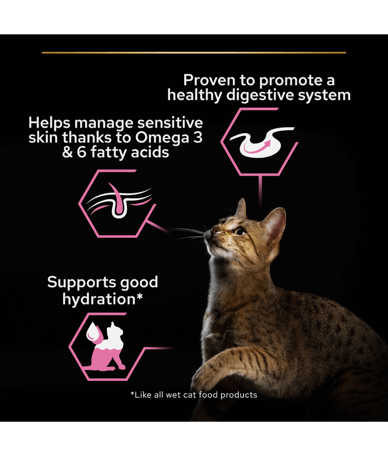Purina Pro Plan Delicate Digestion Wet Cat Food, Oceanfish in Gravy, 85g