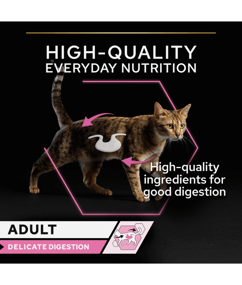 Purina Pro Plan Delicate Digestion Wet Cat Food, Oceanfish in Gravy 85gx10