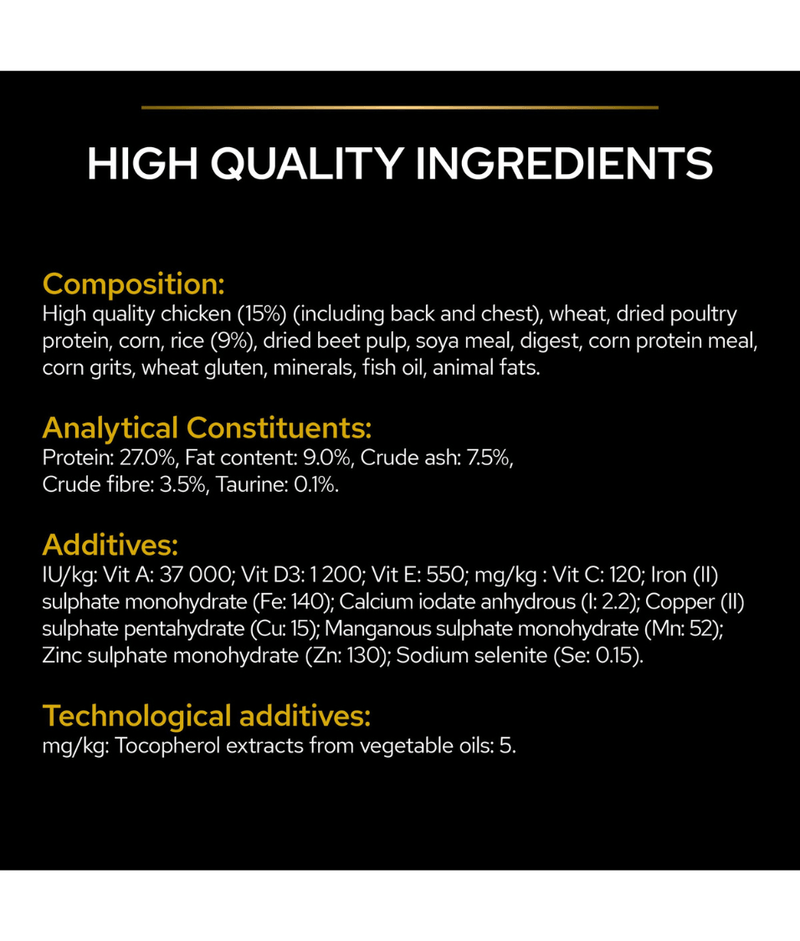 Purina Pro Plan Light Sterilized All Sizes Adult, Dry Dog food with Chicken 3kg 14kg