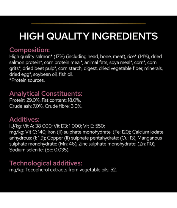 Pro Plan Purina Pro Plan Sensitive Skin Medium Adult, Dry Dog food with Salmon 3kg