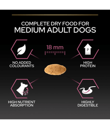 Pro Plan Purina Pro Plan Sensitive Skin Medium Adult, Dry Dog food with Salmon 3kg