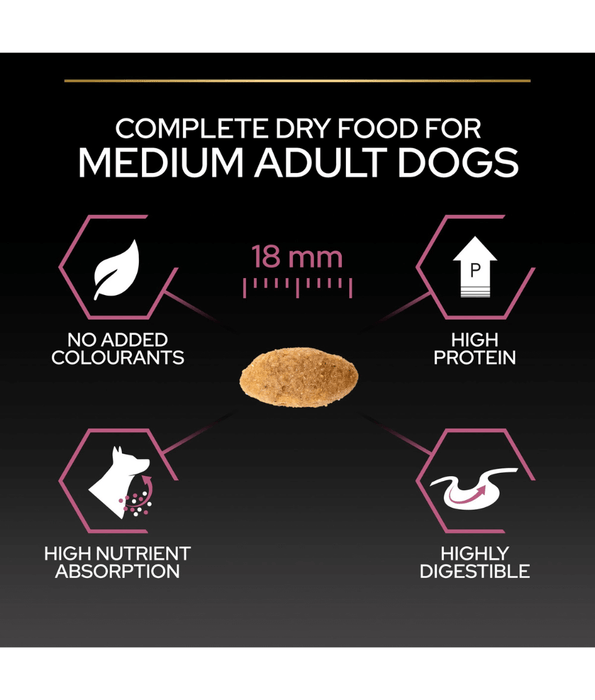 Pro Plan Purina Pro Plan Sensitive Skin Medium Adult, Dry Dog food with Salmon 3kg