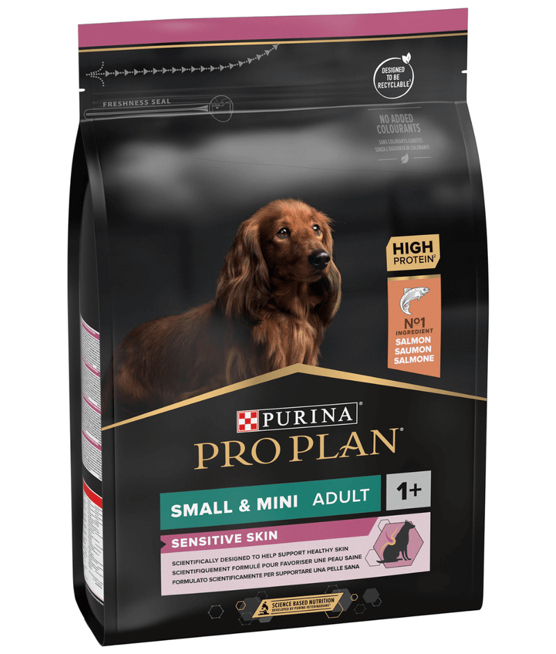 Purina Pro Plan Sensitive Skin Small and Mini Adult, Dry Dog food with Salmon 3kg