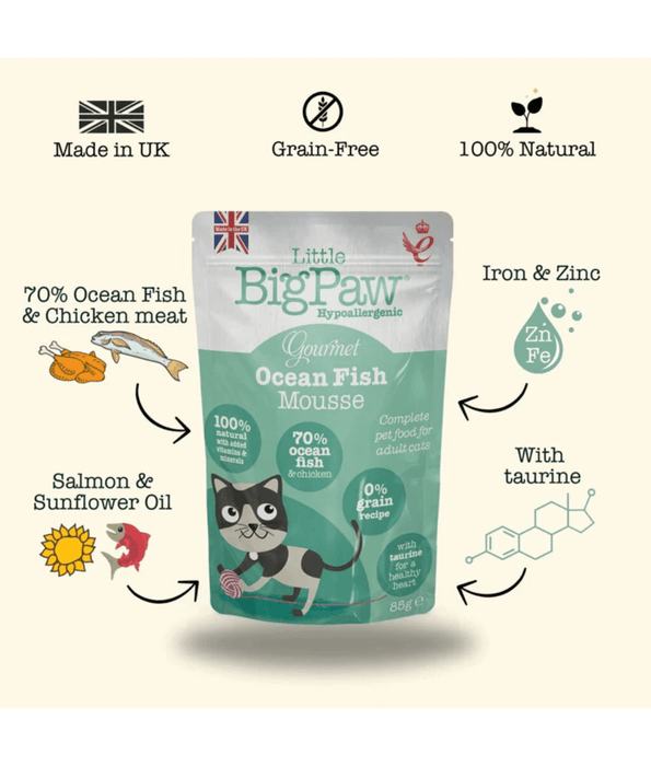 Little Big Paw Little Big Paws - Gourmet Ocean Fish Mousse For Cats (85g)