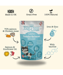 Little Big Paw Little Big Paw - Gourmet Atlantic Salmon Mousse For Cats (85g)