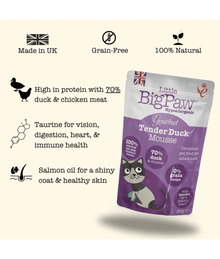 Little Big Paw Little Big Paws - Gourmet Tender Duck Mousse For Cats 85g