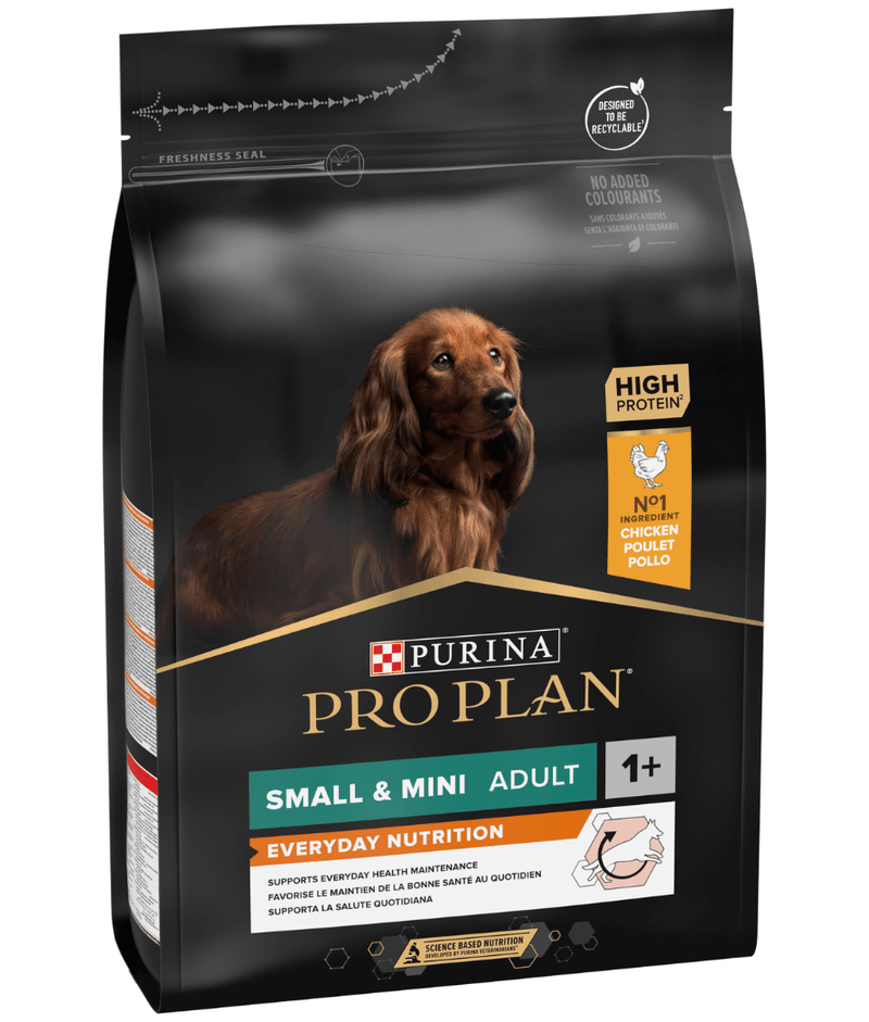 Purina Pro Plan Everyday Nutrition Small and Mini Adult, Dry Dog food with Chicken 3kg - 7kg