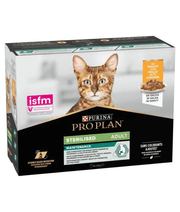 Purina Pro Plan Sterilised Adult Wet Cat Food, Chicken in Gravy, 85gX10
