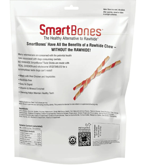 Smart Bones SmartBones - Chicken Smart Twist Sticks 50 Sticks