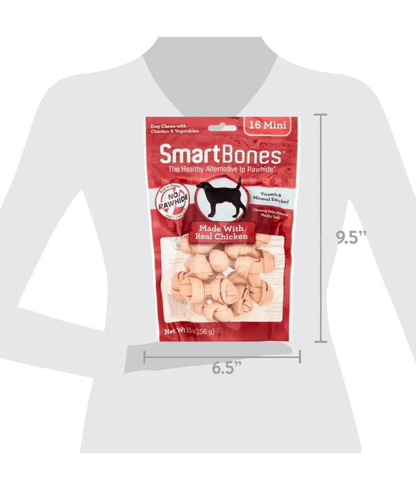 Smart Bones SmartBones Chicken Mini Bones for Dogs 16 Pieces Small