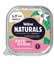 Webbox Naturals Adult Salmon Pate Wet Dog Food 150G