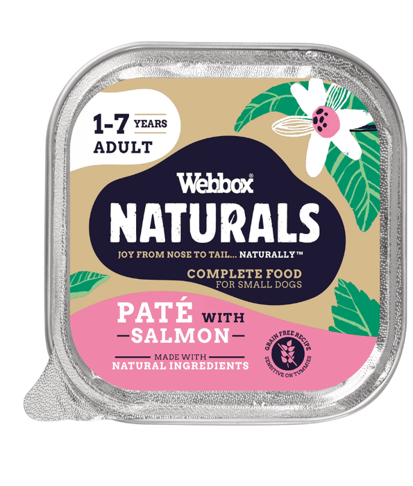 Webbox Webbox Naturals Adult Salmon Pate Wet Dog Food 150G