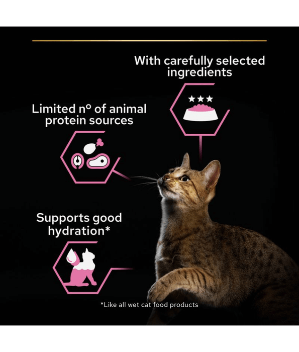 Pro Plan Purina Pro Plan Adult Delicate Digestion, Wet Cat Food, Mousse rich in Turkey 85g