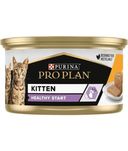 Purina Pro Plan Kitten Healthy Start, Wet Cat Food, Mousse rich in Chicken 85g